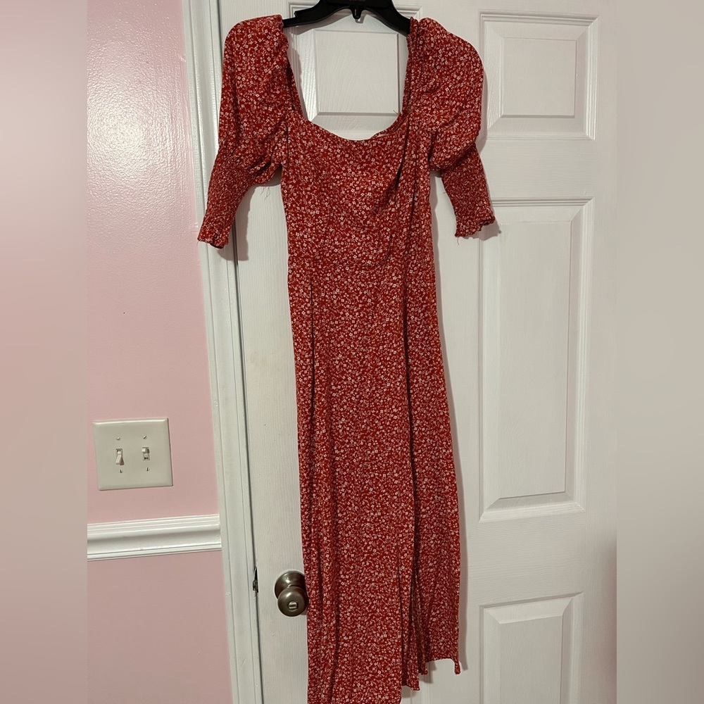 Mix sleeve sundress maxi dress